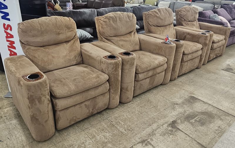 4-Piece Home Theater Recliner Set