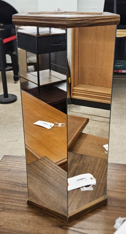 Hexagonal Mirrored Display Pedestal