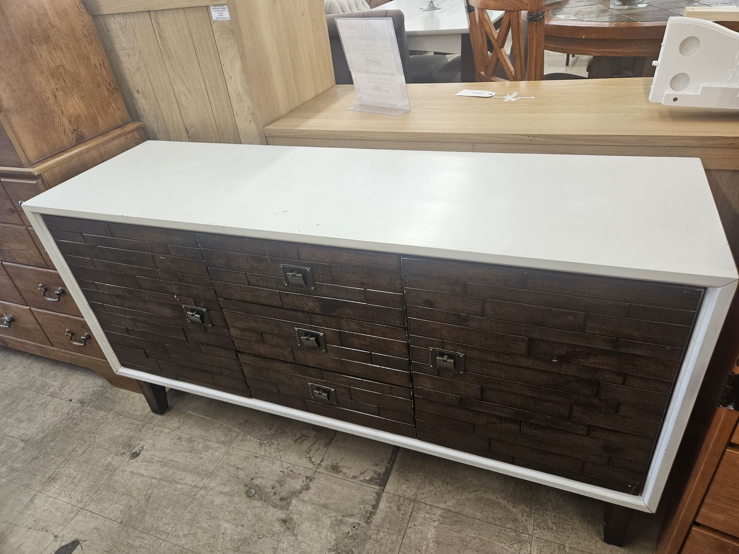 Mid-Century Modern Block Front Credenza