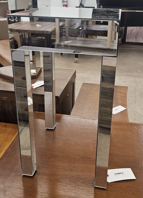 Contemporary Mirrored Accent Table