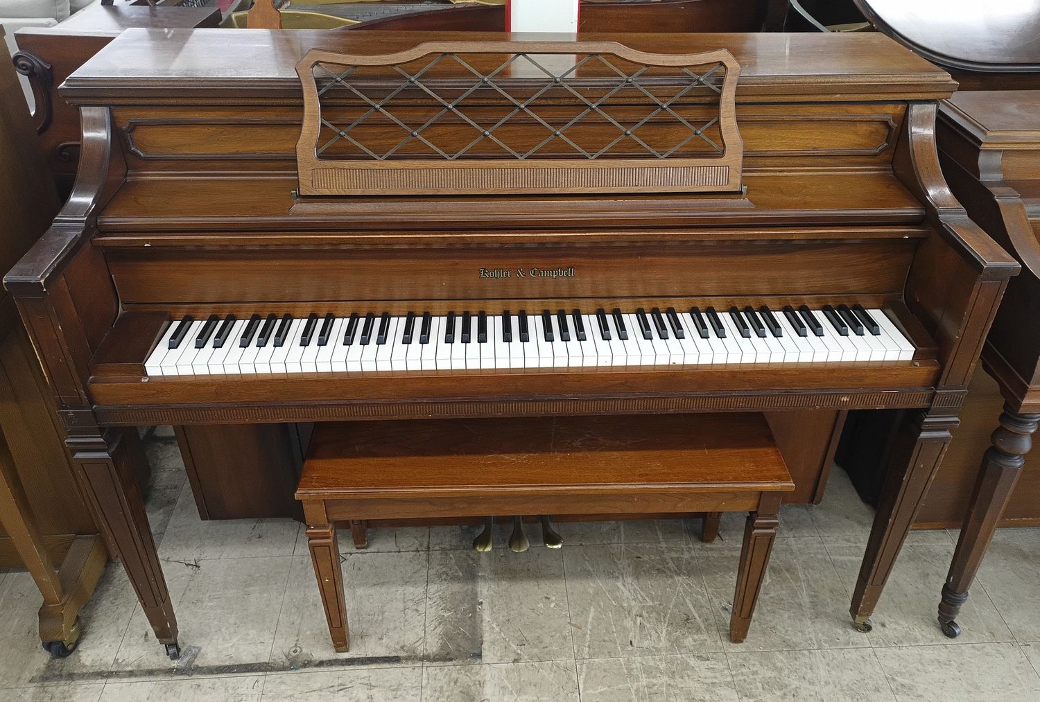 Mid Century Kohler and Campbell Console Piano