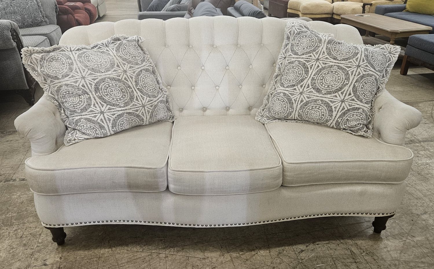 Woodley’s Tufted Classic 3-Seat Sofa