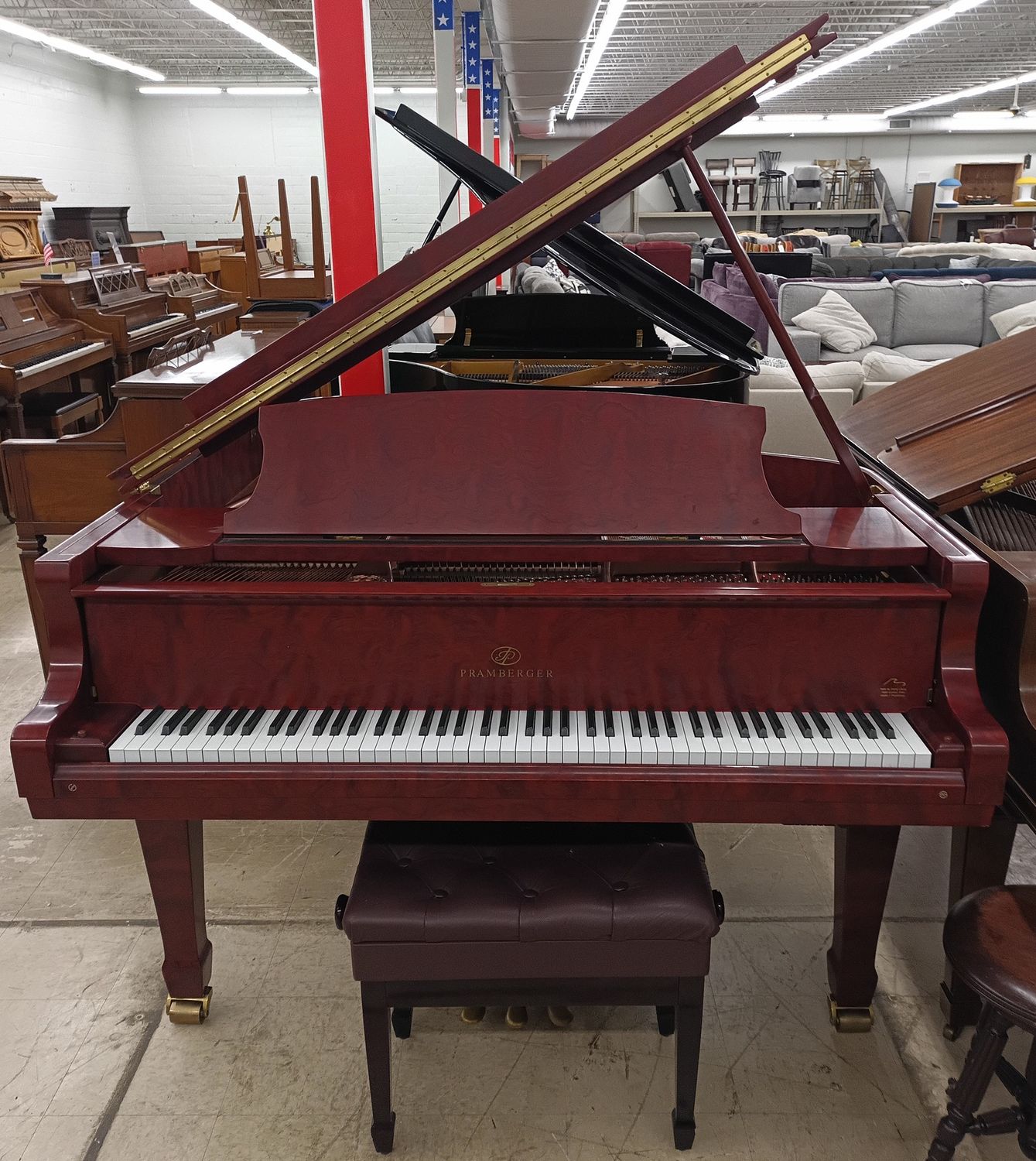 Pramberger JP-185 Baby Grand Piano w/ Player System