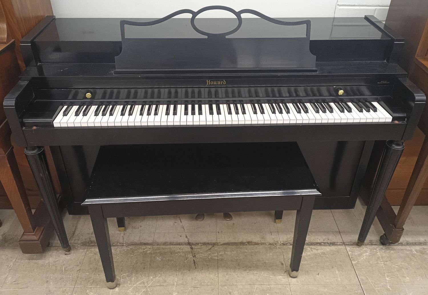 Ebony Howard by Baldwin Spinet Piano
