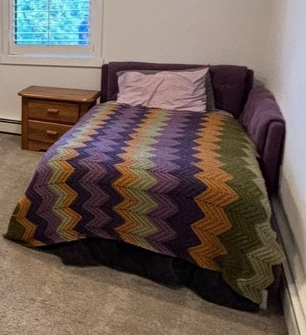 Purple Tufted Upholstered Daybed / Twin Sofa Bed