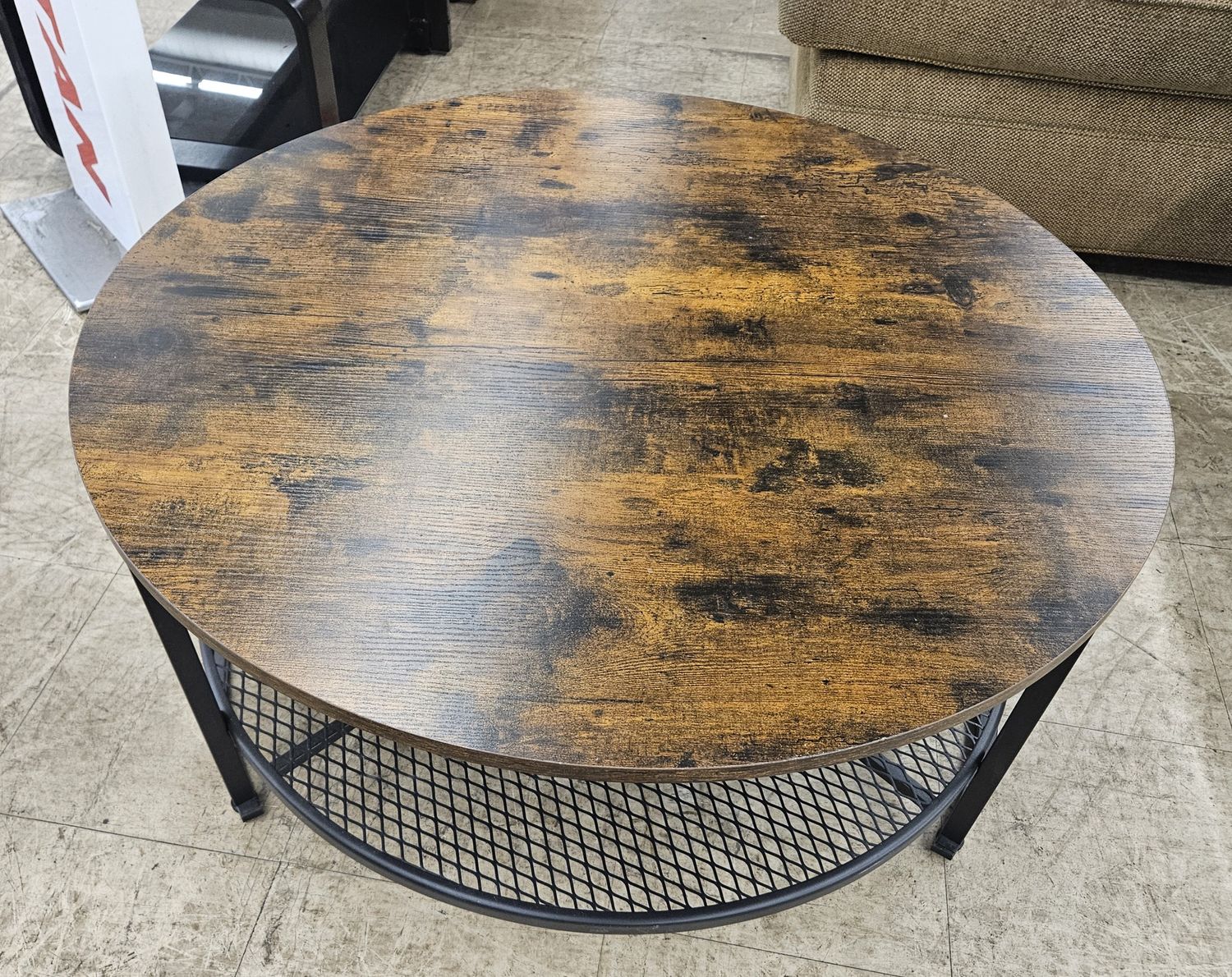 Round Industrial Coffee Table