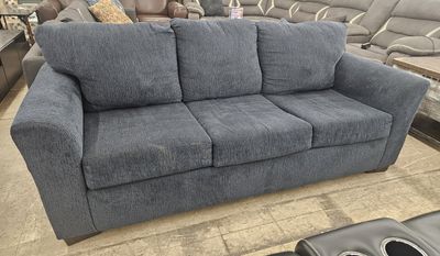 DeepComfort Blue Sleeper Sofa