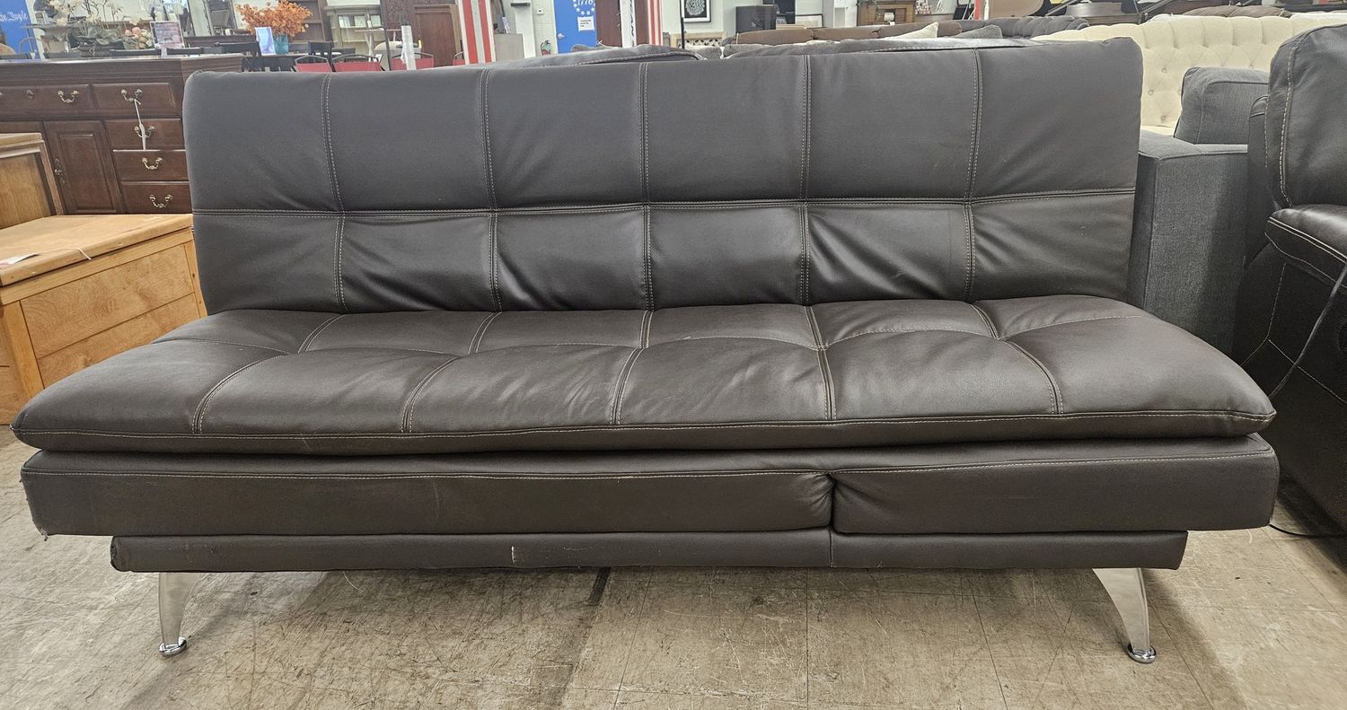 Modern Power-Ready Futon Sofa