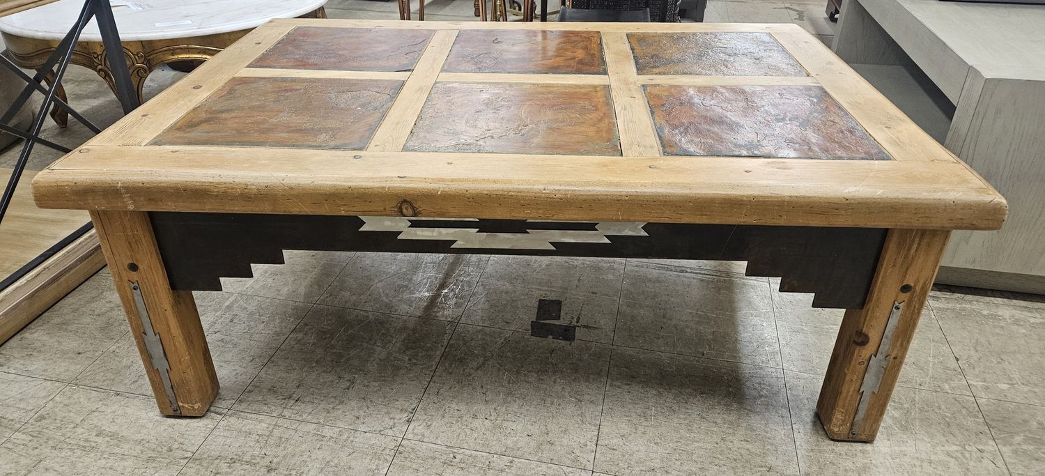 Southwest Tile-Top Coffee Table