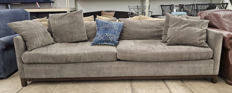 Neutral Gray Upholstered Sofa - FREE DELIVERY