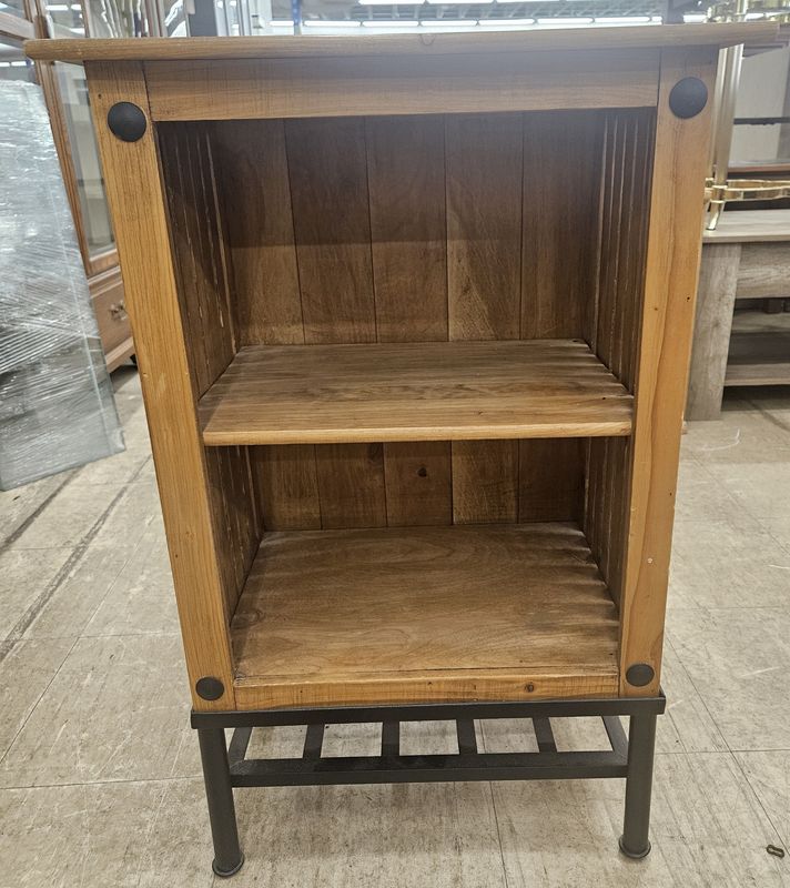 Rustic Slatwood Accent Shelf