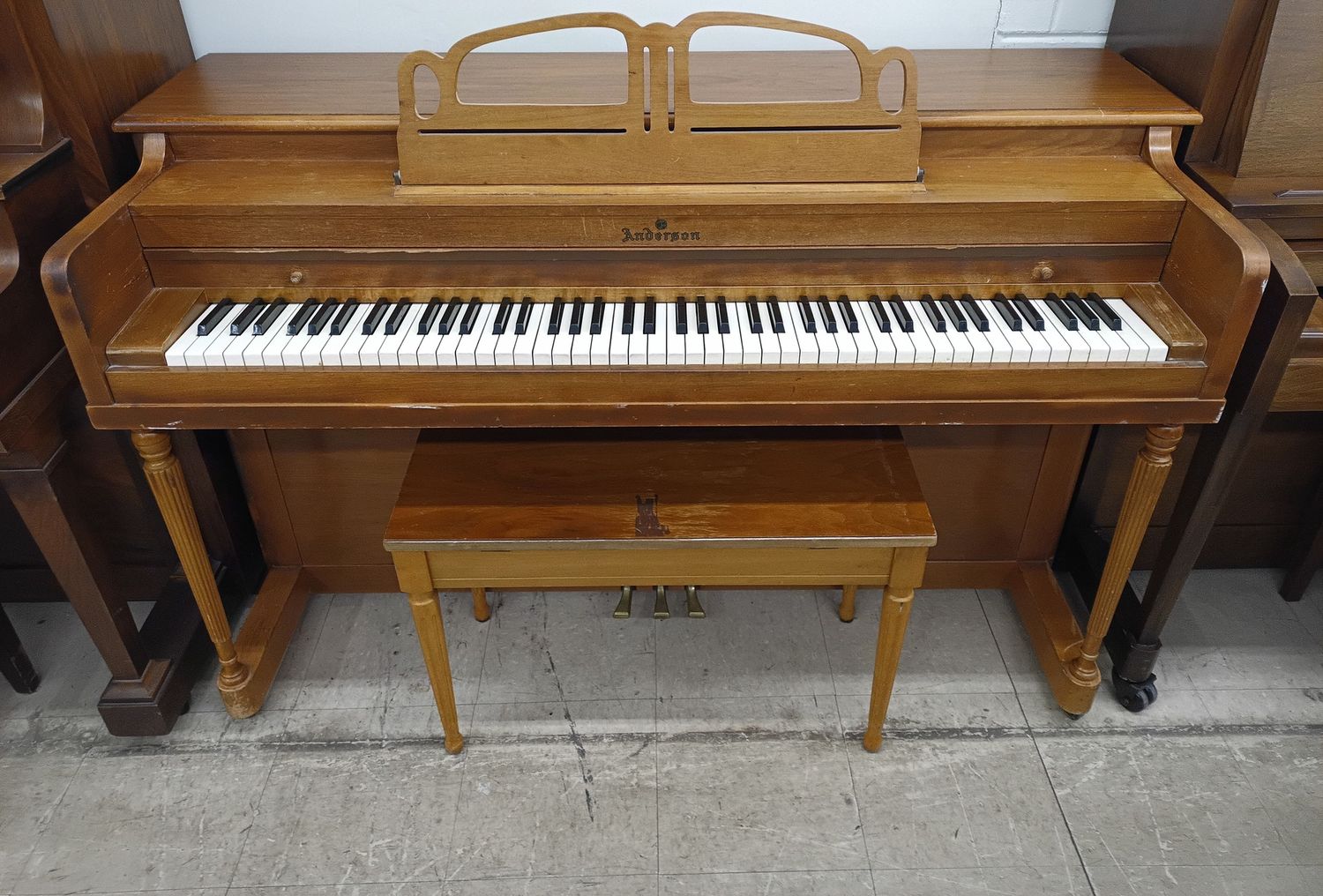 Anderson Spinet Piano w/ Unique Keys