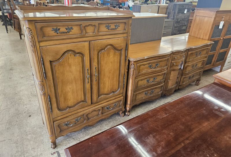 Vintage French Provincial Triple Dresser &amp; Chest- FREE DELIVERY