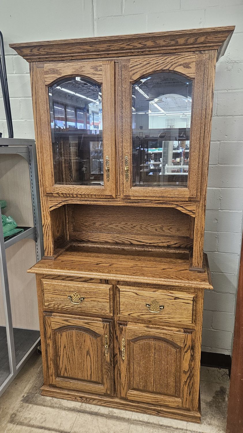 Woodley’s Two-Piece Display Hutch