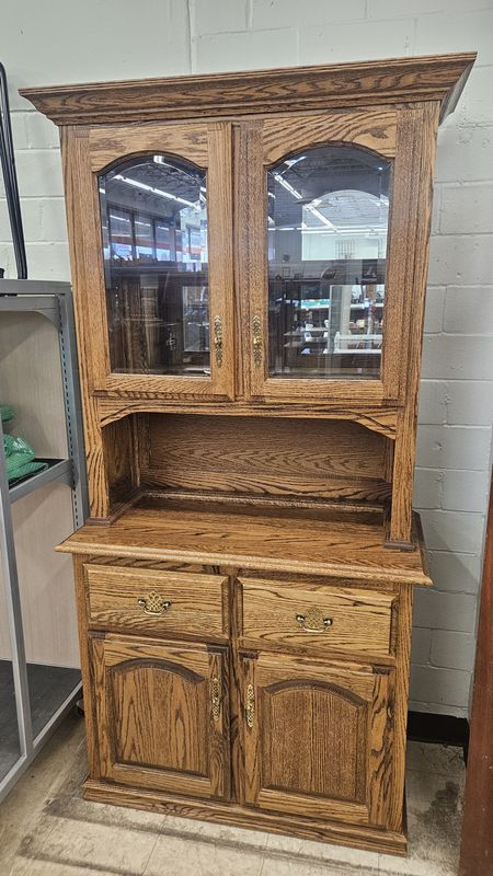 Woodley’s Two-Piece Display Hutch