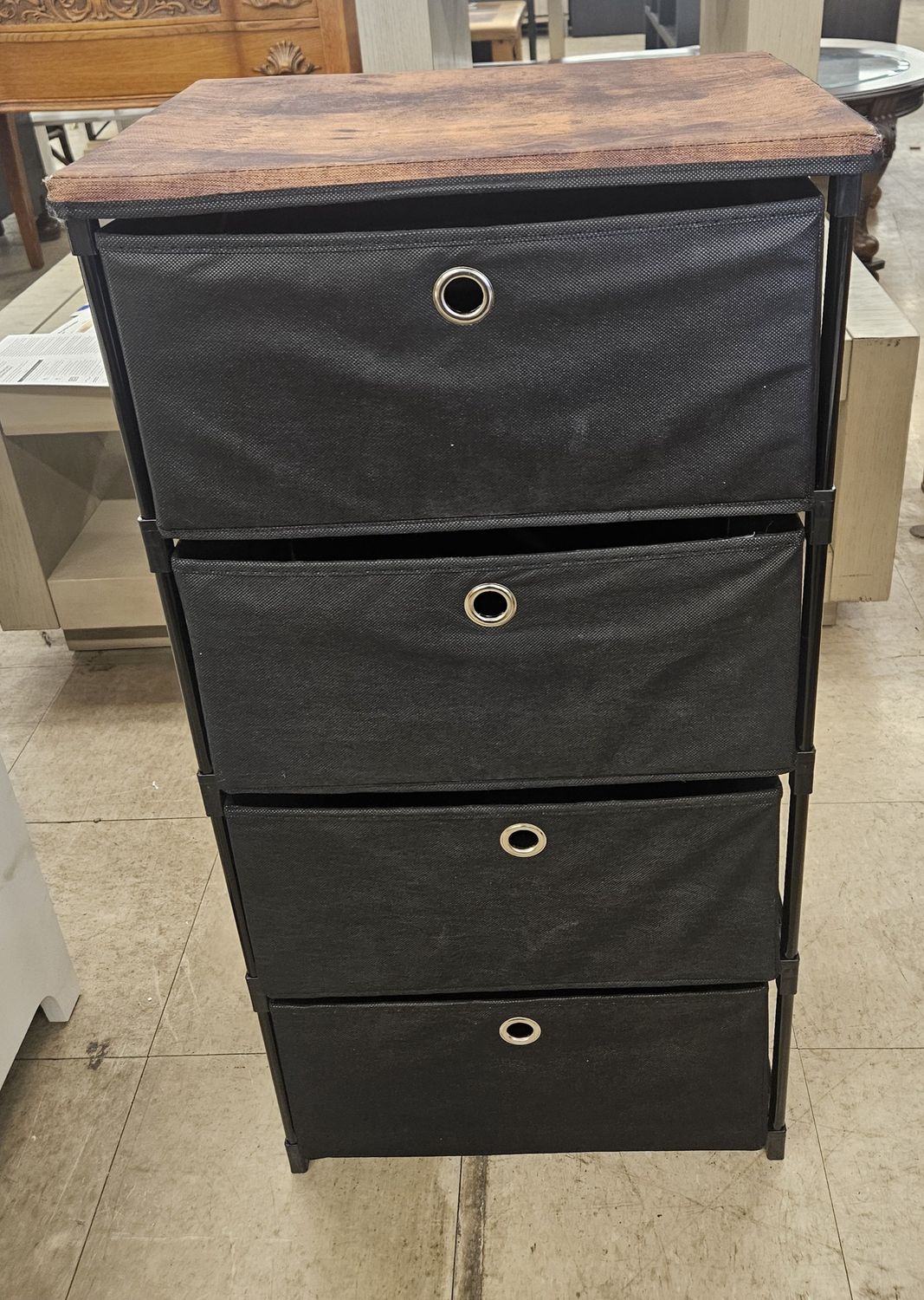 Industrial Style 4-Drawer Storage Tower