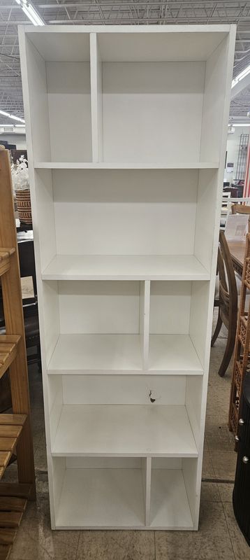 White Cube Storage Organizer Shelf