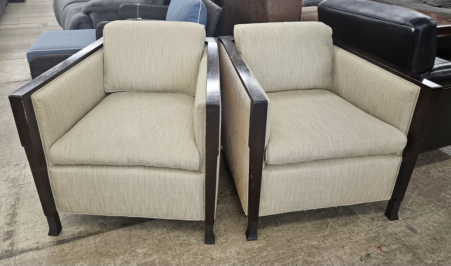 Baker Designer Accent Chairs – Pair