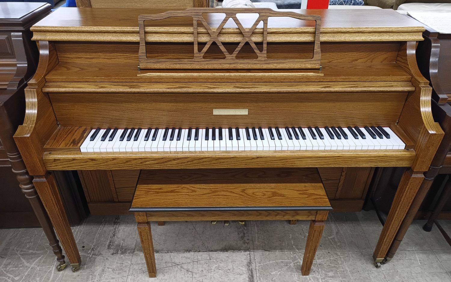 Astin-Weight Oak Console Piano