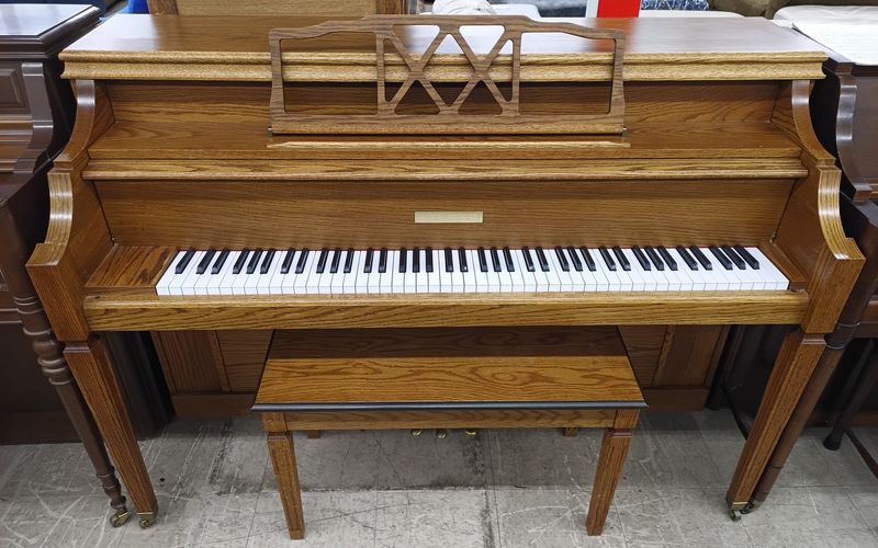 Astin-Weight Oak Console Piano