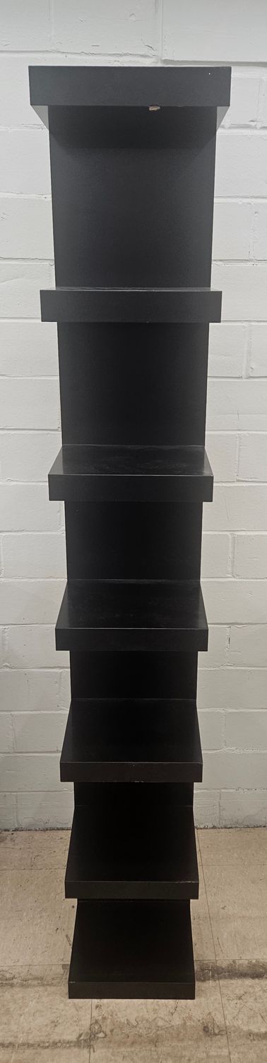 IKEA Black Wall-Mounted Display Shelf Tower