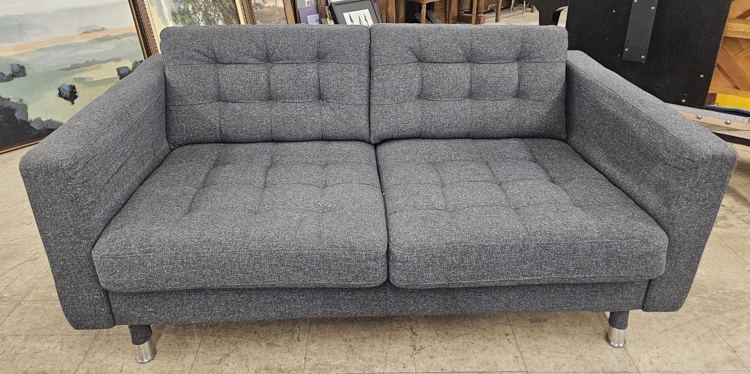 Modern Tufted Gray Sofa - FREE DELIVERY