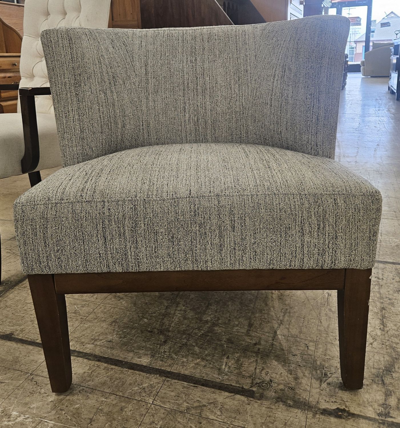 Modern Curved Back Accent Chair