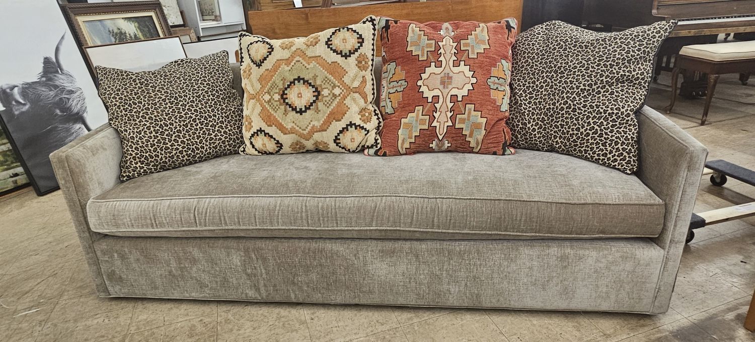Arhaus Upholstered Sofa – Neutral Performance Fabric - FREE DELIVERY