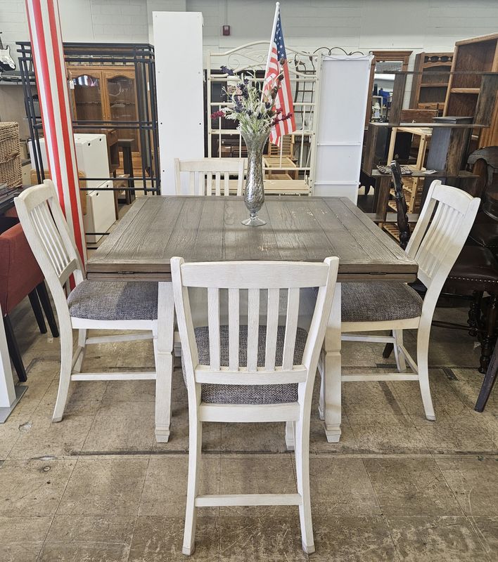 Counter Height Expandable Dining Set (5 Piece) - FREE DELIVERY