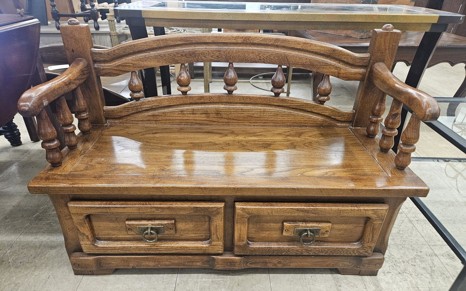 Link-Taylor Solid Wood Storage Bench