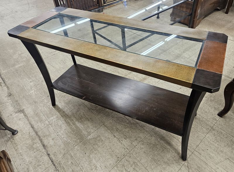 Decorative Glass Top Sofa Table