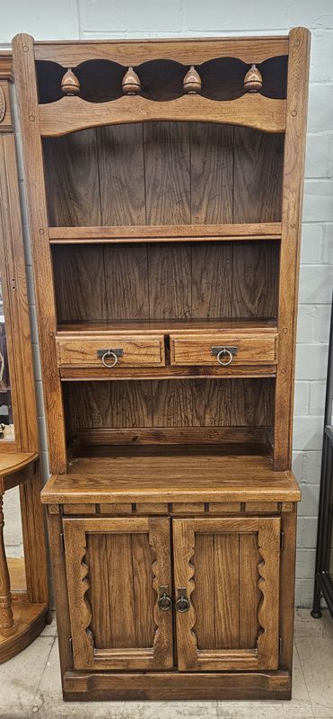 Link-Taylor Solid Wood Hutch Cabinet - FREE DELIVERY