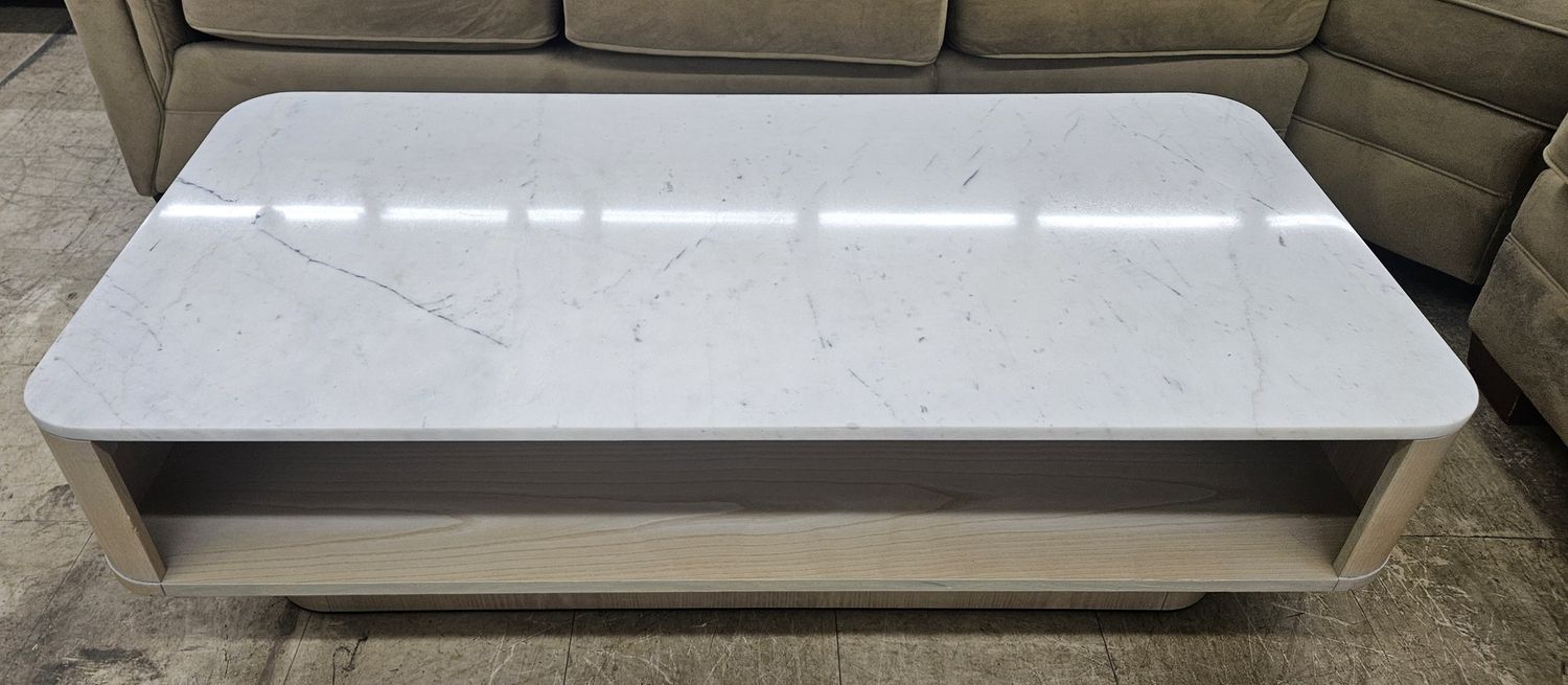 Modern Marble Top Coffee Table - FREE DELIVERY