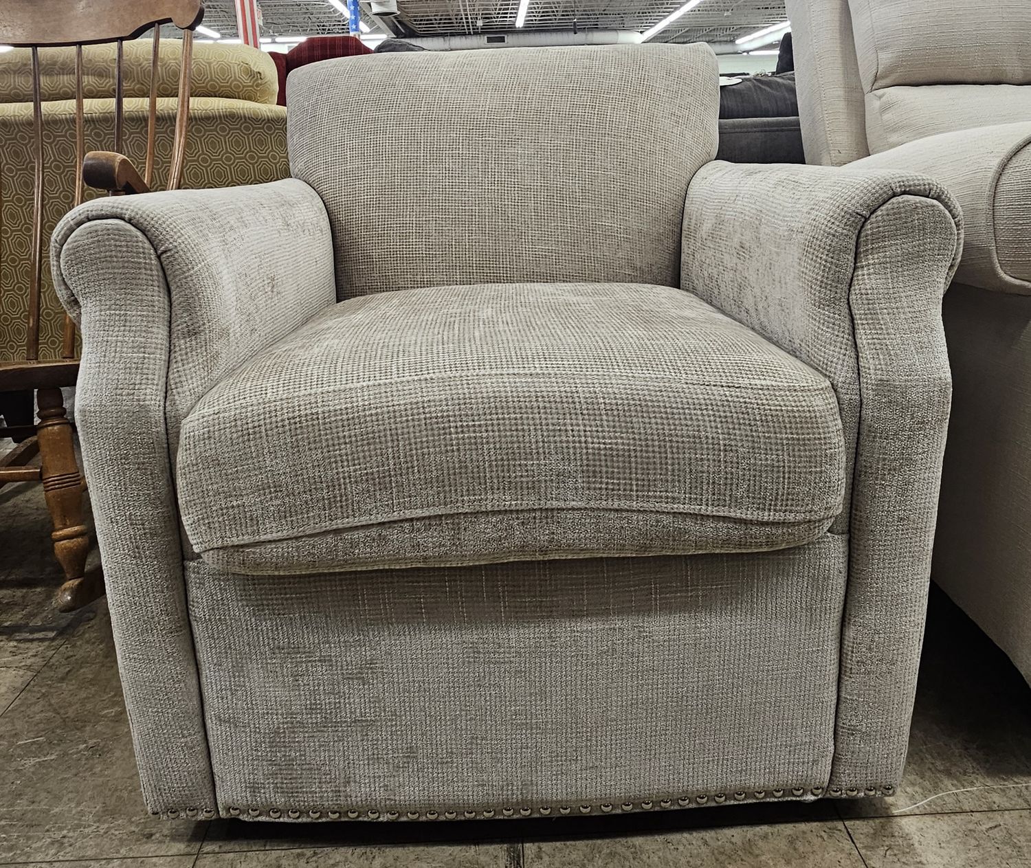 Beige Accent Chair