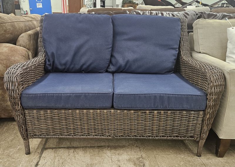 Hampton Bay Outdoor Wicker Loveseat - FREE DELIVERY