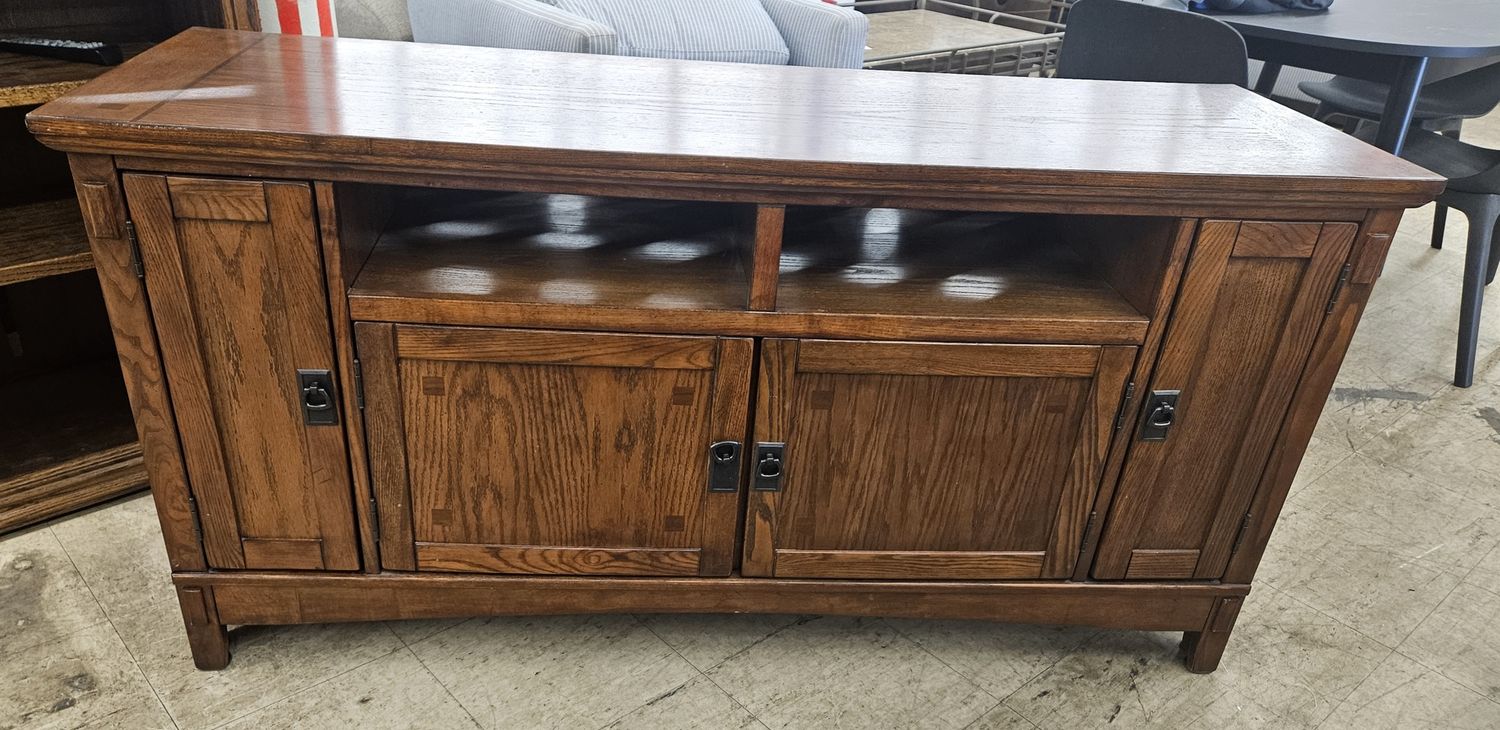 Solid Wood TV Stand / Media Console (Mission Style)