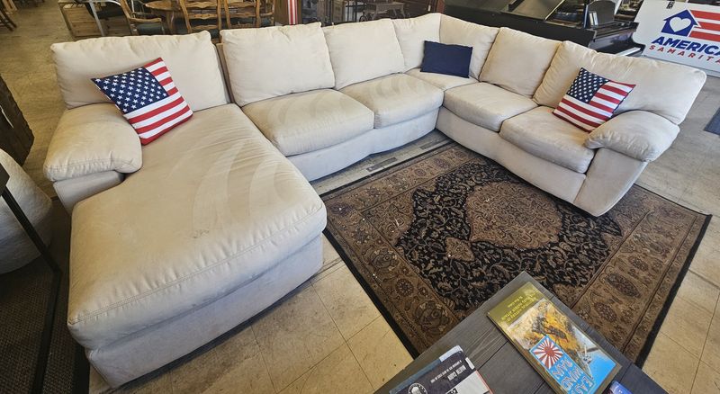 H.M. Richards Buddy Magnet Sleeper Sectional - FREE DELIVERY