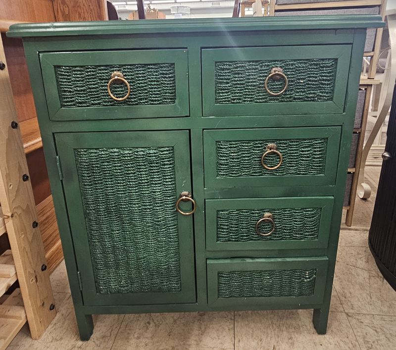 Coastal Green Accent Cabinet