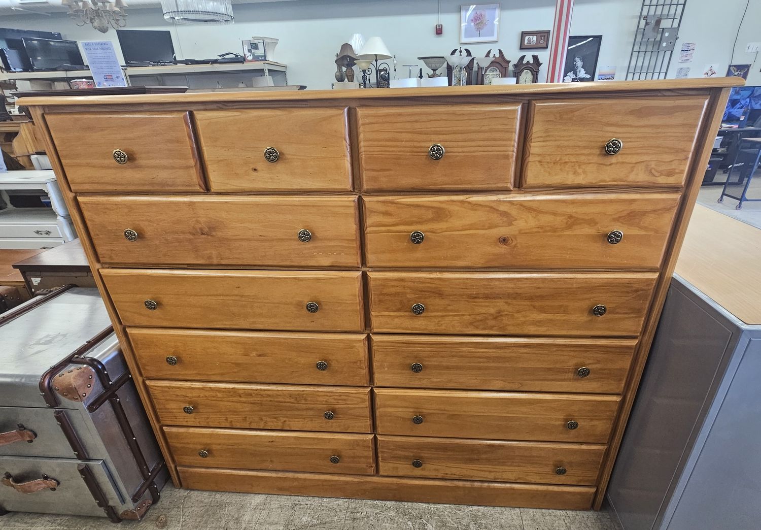 14-Drawer Solid Wood Dresser - FREE DELIVERY
