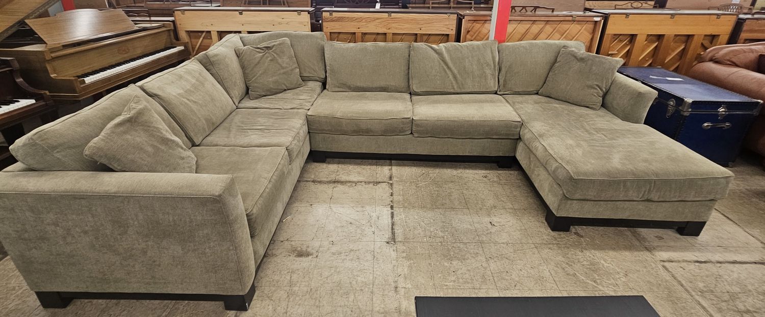 Oversized Sage Chaise Sectional - FREE DELIVERY