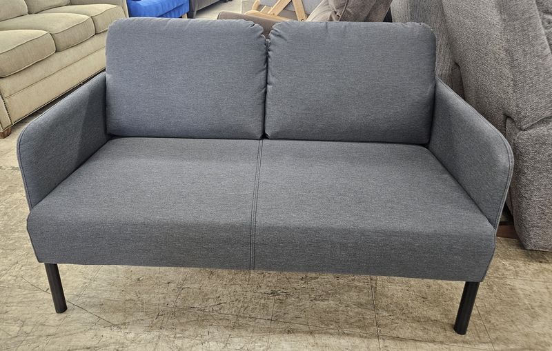 Modern Charcoal Loveseat