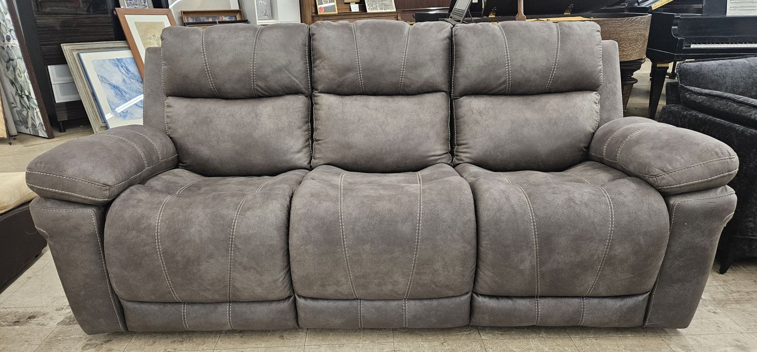 Power Reclining Sofa with Adjustable Headrests - FREE DELIVERY