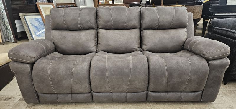 Power Reclining Sofa with Adjustable Headrests - FREE DELIVERY