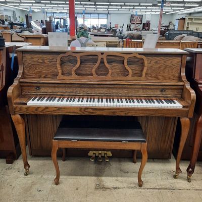 Kimball Oak Console Piano