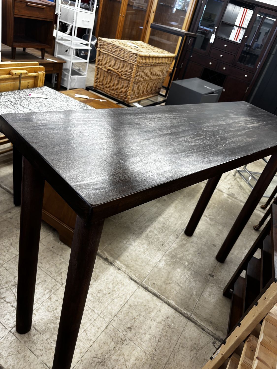 Modern Espresso Sofa Table / Console Table
