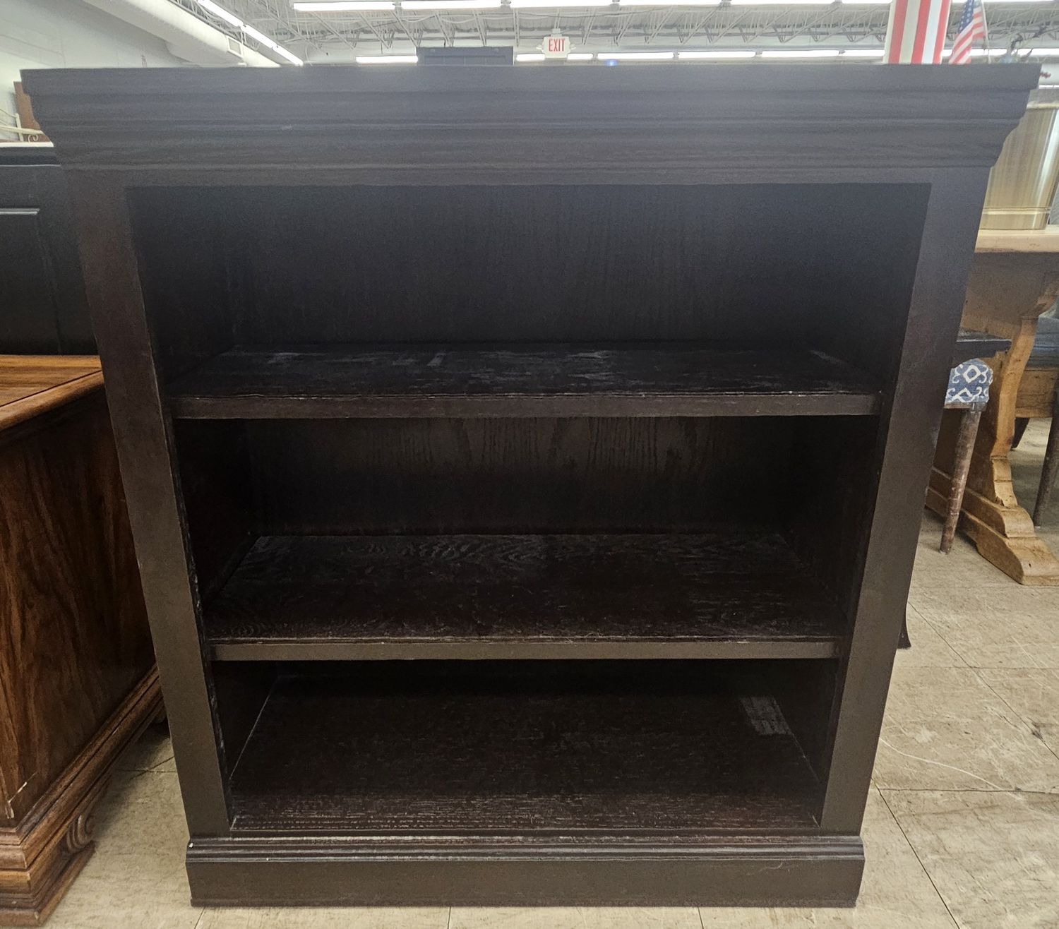 Espresso Open Bookcase