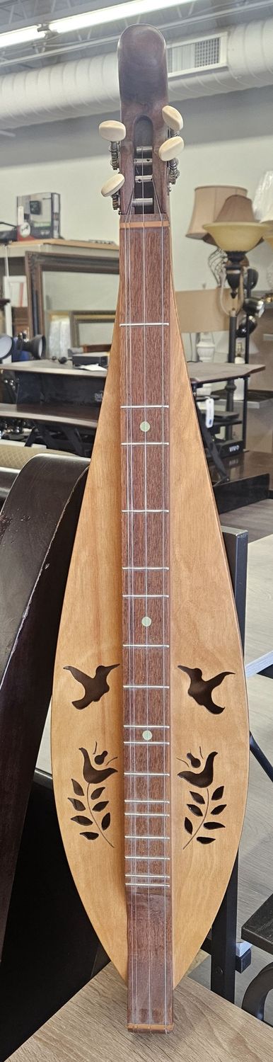 Handcrafted Mountain Dulcimer with Bird Sound Holes