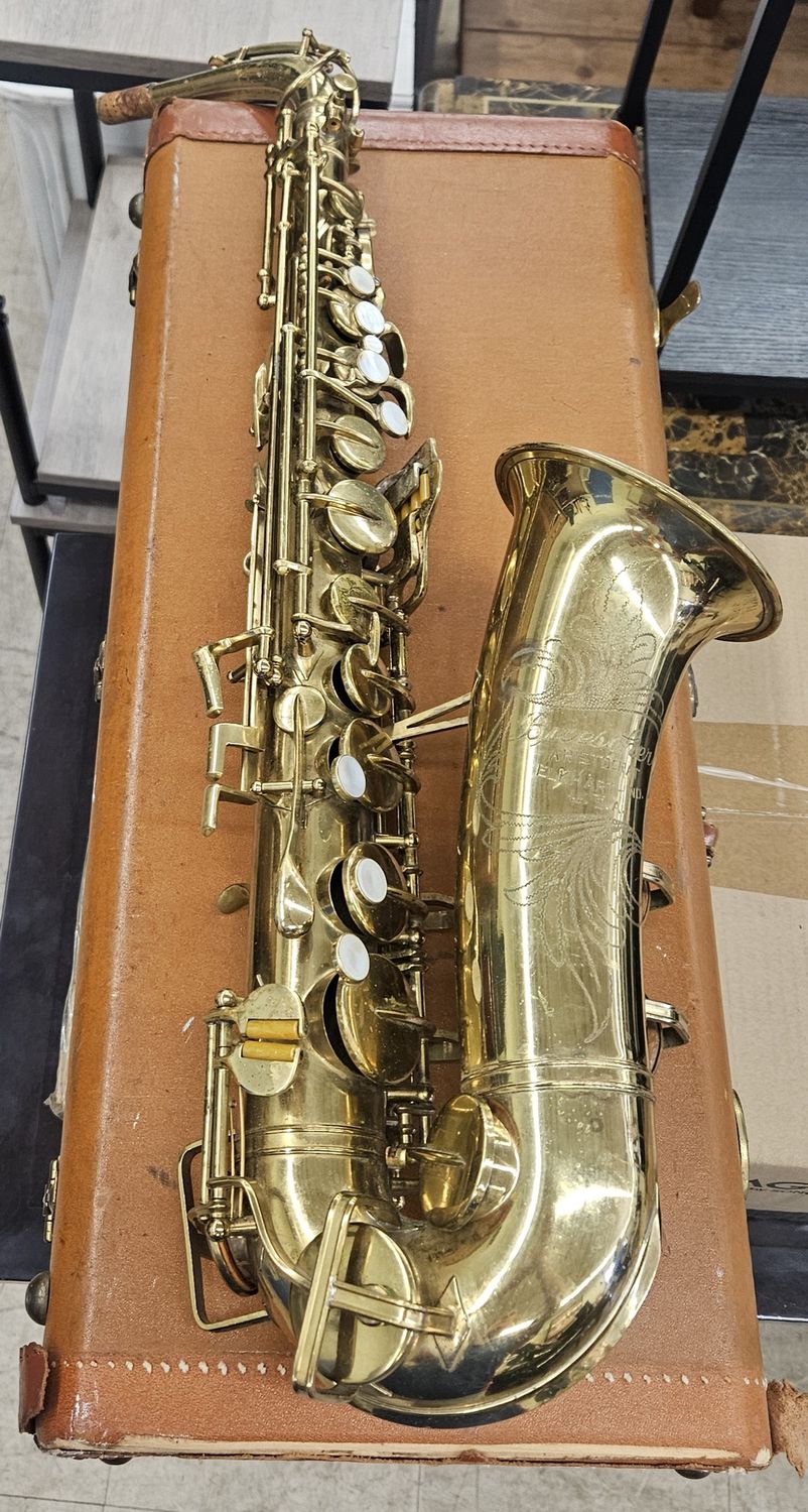 Vintage Buescher Aristocrat Alto Saxophone with Original Case