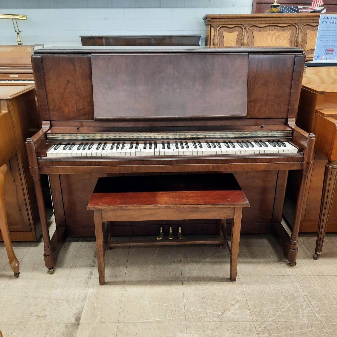 Schiller Studio Upright Piano
