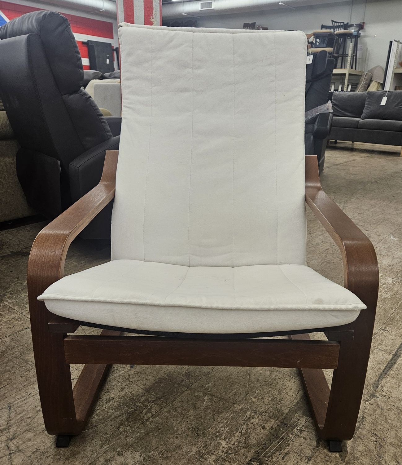 IKEA POÄNG Bentwood Accent Chair – White